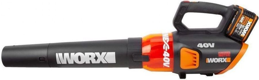 Воздуходувка-пылесос аккумуляторный WORX 2x4Ач, с акб и з/у, wg583e, превью