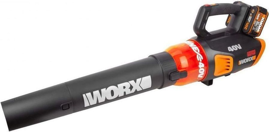 Воздуходувка-пылесос аккумуляторный WORX 2x4Ач, с акб и з/у, wg583e, предпросмотр