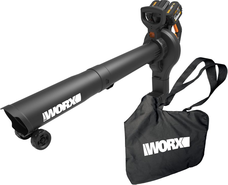Воздуходувка-пылесос аккумуляторный WORX 2x4Ач, с акб и з/у, wg583e, превью