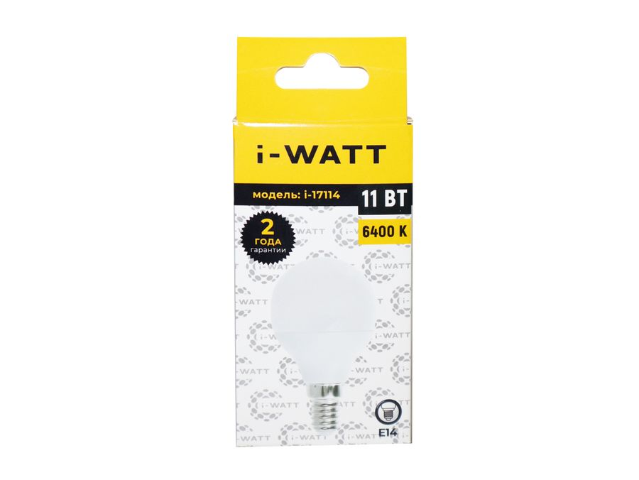 Светодиодная лампа i-17114 11Вт 6400К 165-265V G45 Е14, предпросмотр