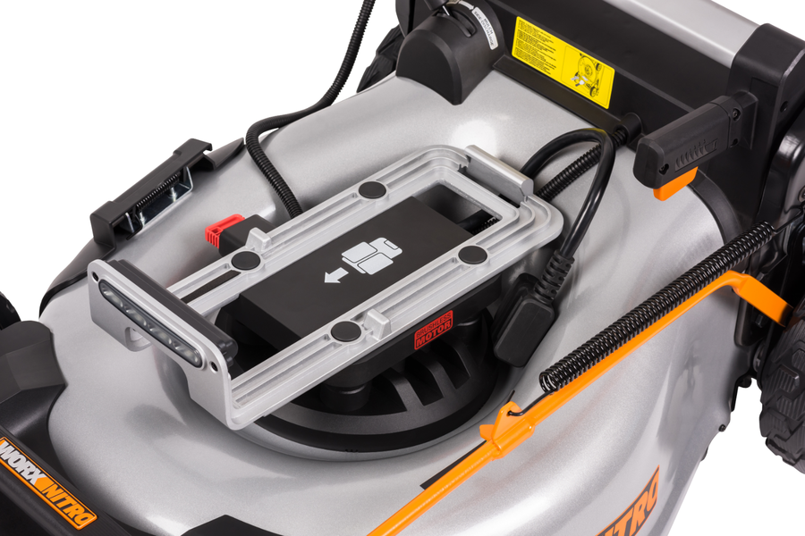 Газонокосилка аккумуляторная WORX самоходная 80В 4Ачх4 51см, с акб и з/у, wg761e, превью