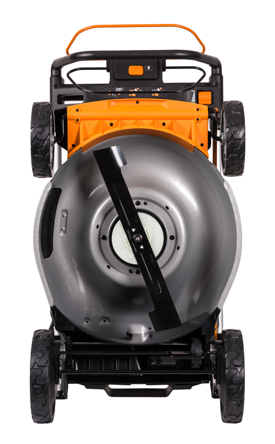 Газонокосилка аккумуляторная WORX самоходная 80В 4Ачх4 51см, с акб и з/у, wg761e, предпросмотр
