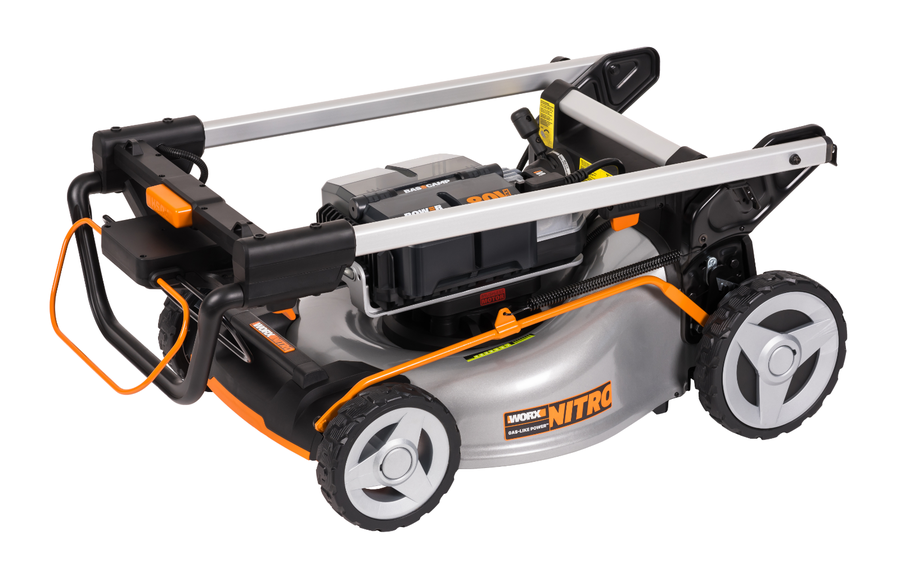 Газонокосилка аккумуляторная WORX самоходная 80В 4Ачх4 51см, с акб и з/у, wg761e, превью