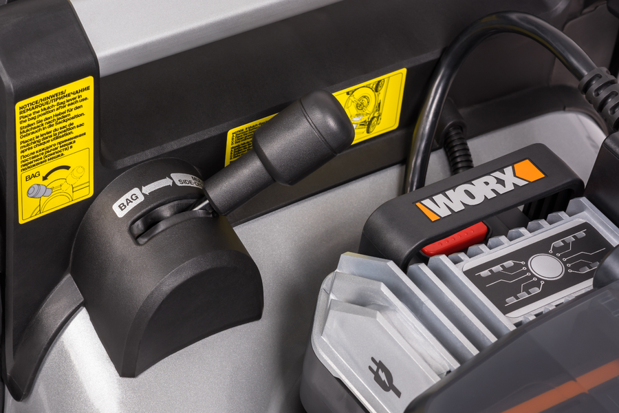 Газонокосилка аккумуляторная WORX самоходная 80В 4Ачх4 51см, с акб и з/у, wg761e, предпросмотр
