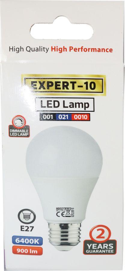 Светодиодная лампа EXPERT-10 001-021-0010 10W 6400K E27 220-240V, превью