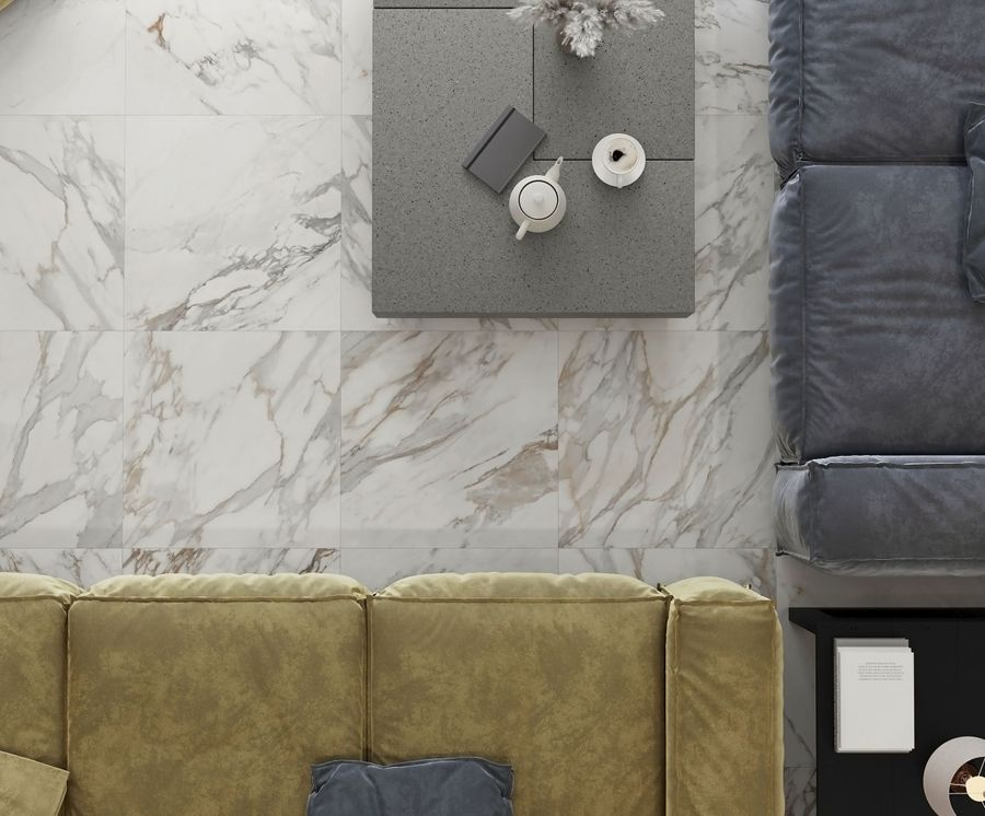 Керамогранит Laparet Calacatta Roma белый 60X60 см 1,44 м², превью