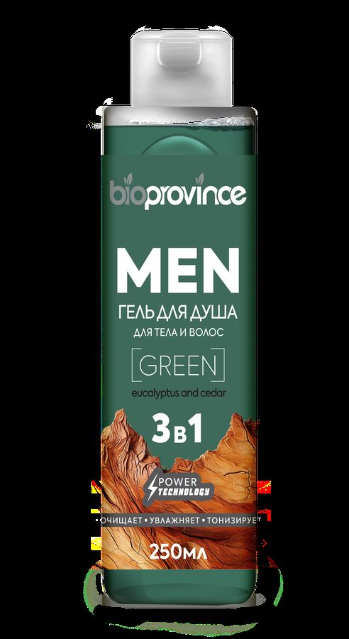 Подарочный набор для мужчин Bio Province MEN Энергия и сила для мужчин: Гель для душа 2 шт, предпросмотр