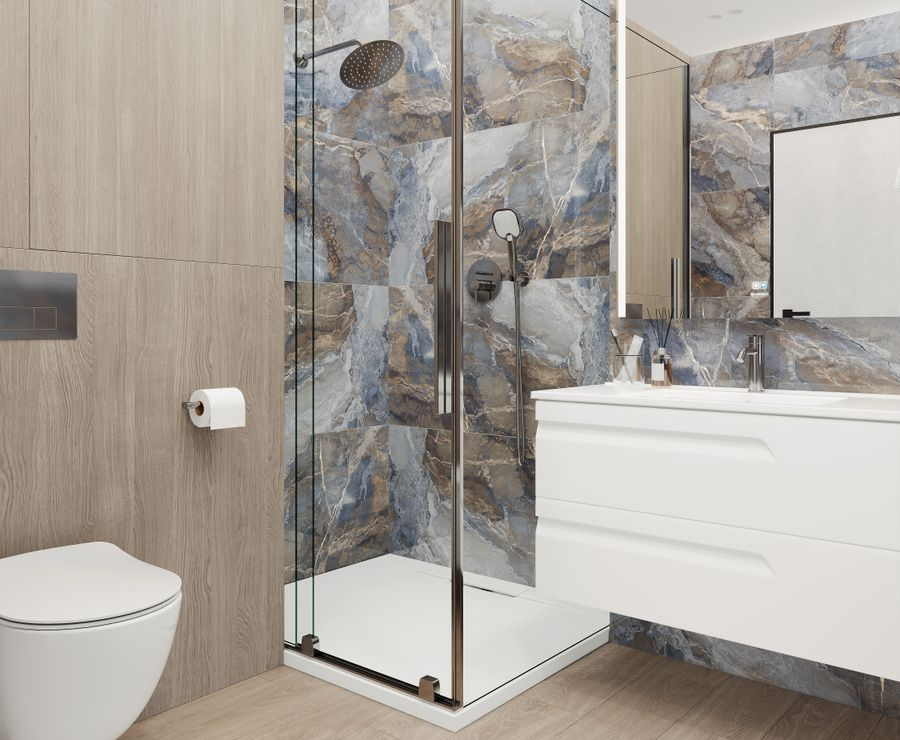 Керамогранит Ceradim Ocean Elfish синий полированный 60X60 см 1,44 м², предпросмотр
