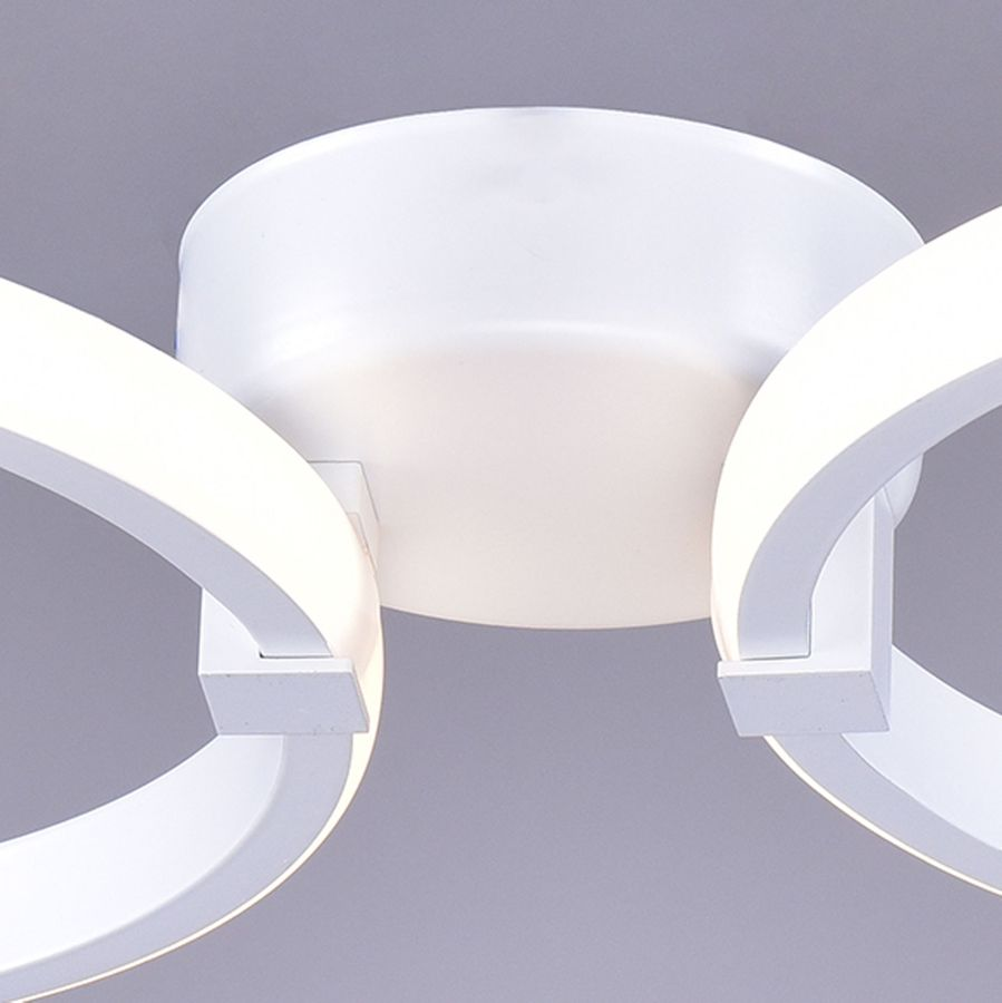 Люстра led 2x49w бел баритон пульт 3-6к, превью