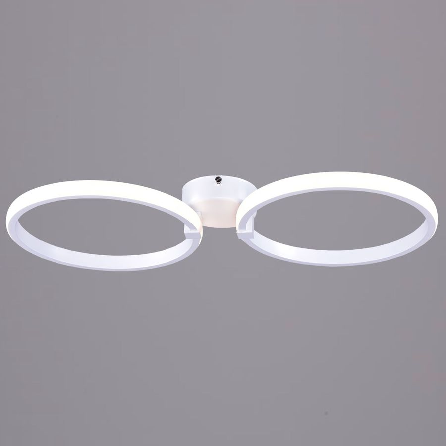 Люстра led 2x49w бел баритон пульт 3-6к, предпросмотр