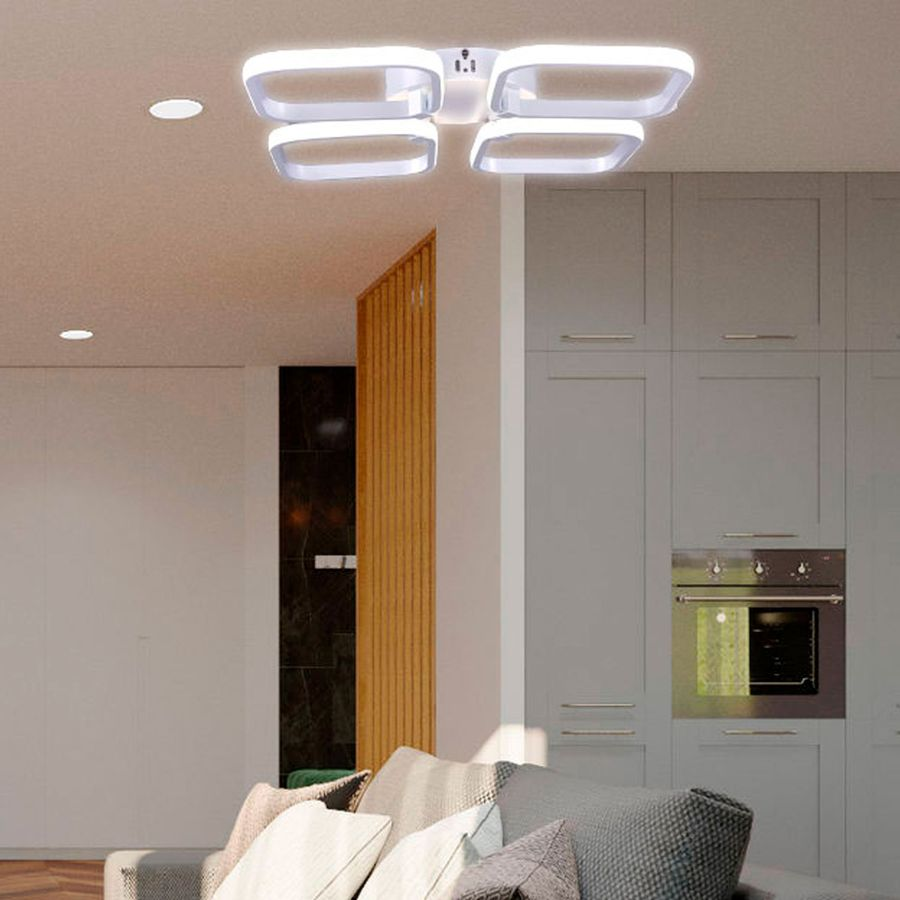 Люстра РОССвет потолочная Гермиона LED РС22858, белый, предпросмотр