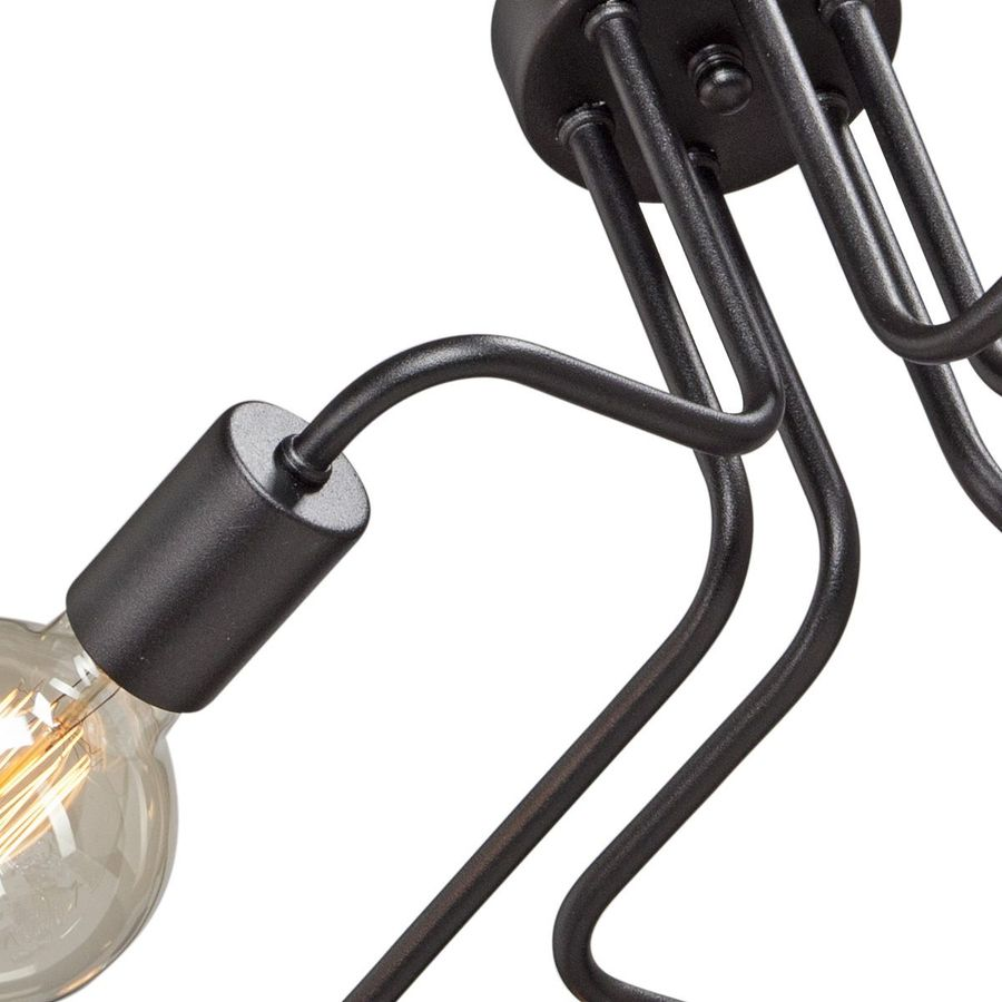 Потолочная люстра Vitaluce V4196-1/6PL черная 6ХE27Х40Вт, превью