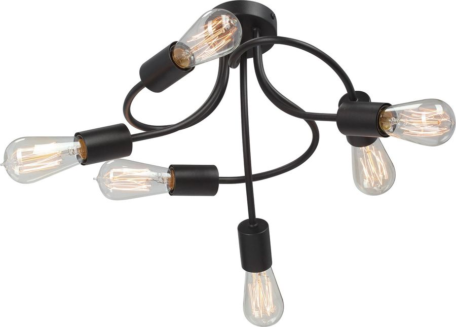 Потолочная люстра Vitaluce V3928-1/6PL черная 6ХE27Х40Вт, превью
