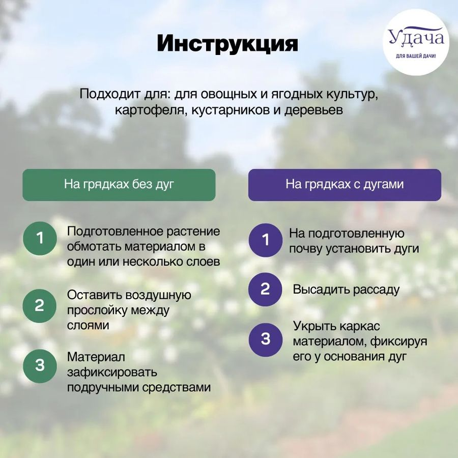 Материал укрывной белый «Удача 60», 3.2х10м, превью