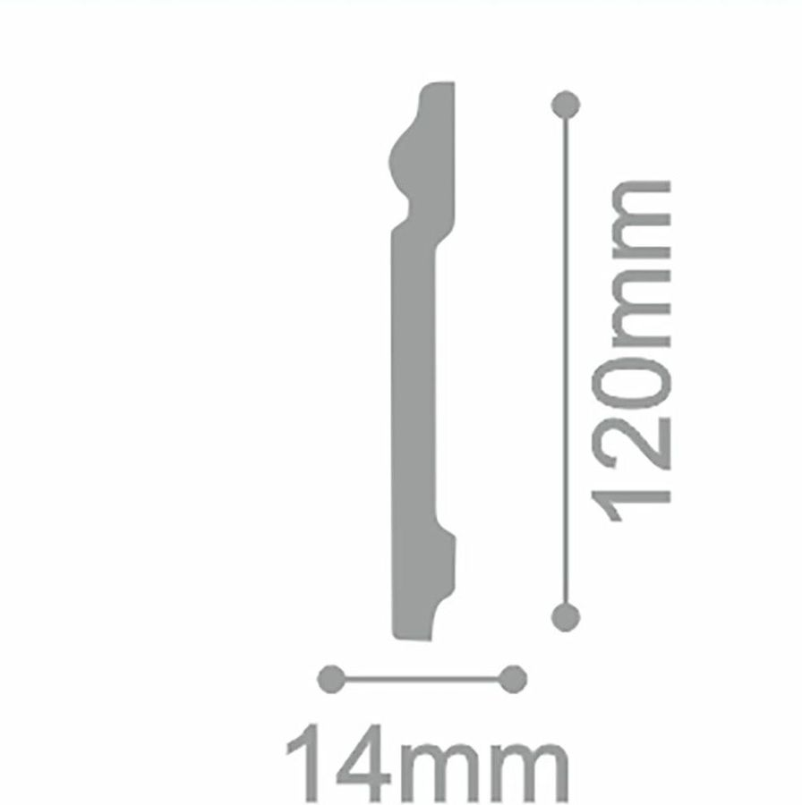 Плинтус напольный FORMAT 12016DF 120х15 см, предпросмотр