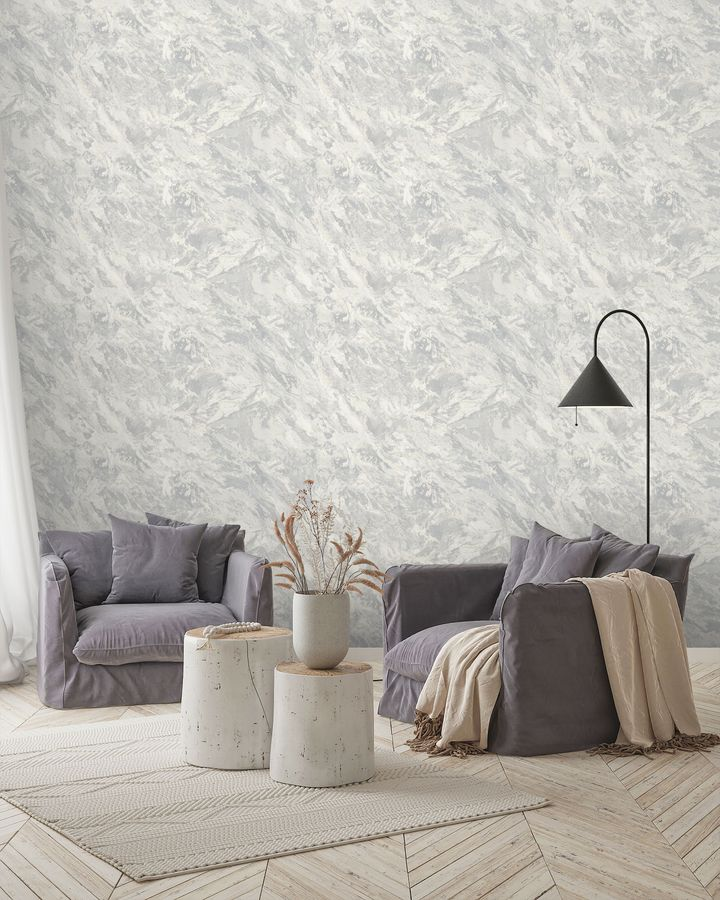 Обои ORNAMY tyrol винил/флиз 8063-11 серый 1,06х10,05м, предпросмотр