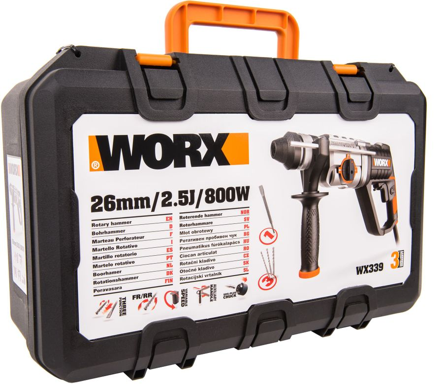 Перфоратор Worx WX339 800 Вт, превью