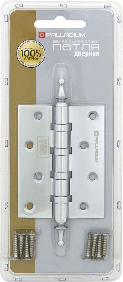 Дверная петля разъемная врезная Palladium N 500 A-4 CP 100х75х2,5 мм хром, превью