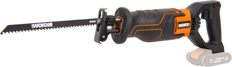 Сабельная пила аккумуляторная Worx WX500.9, предпросмотр