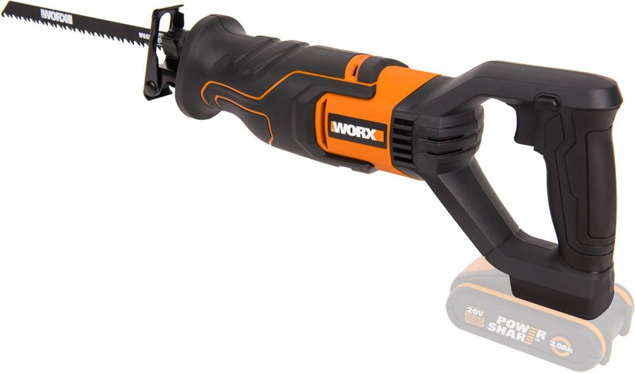 Сабельная пила аккумуляторная Worx WX500.9, превью