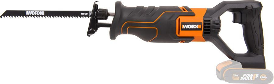 Сабельная пила аккумуляторная Worx WX500.9, превью