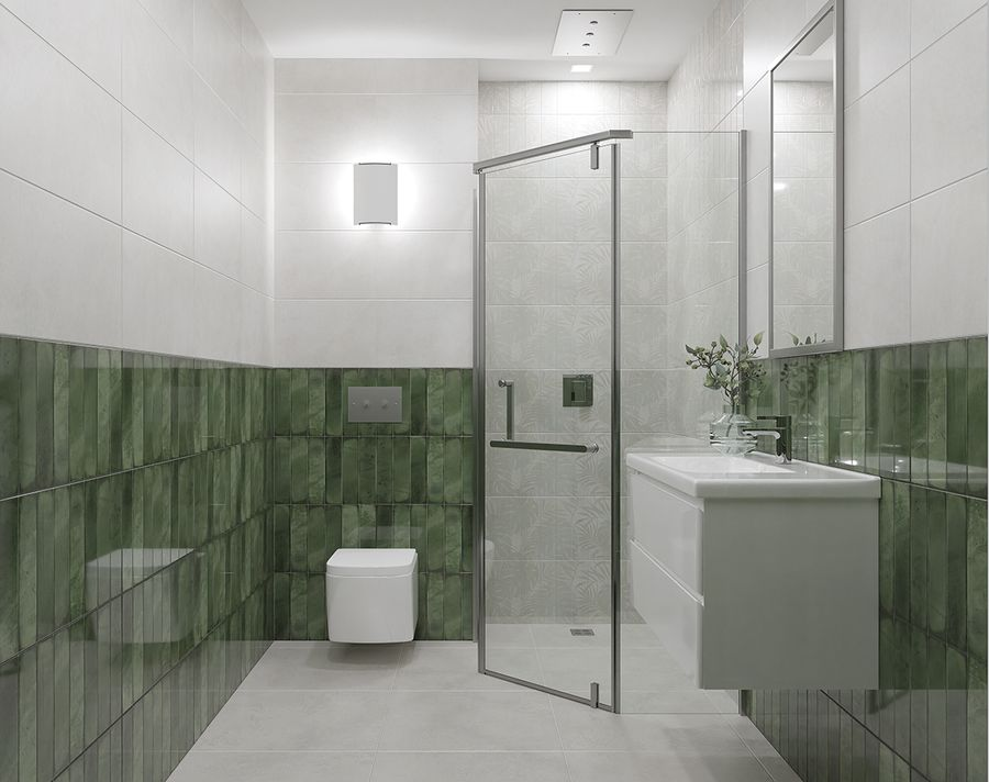 Плитка Настенная Azori Bricks green 31,5Х63 см 1,79 м², предпросмотр