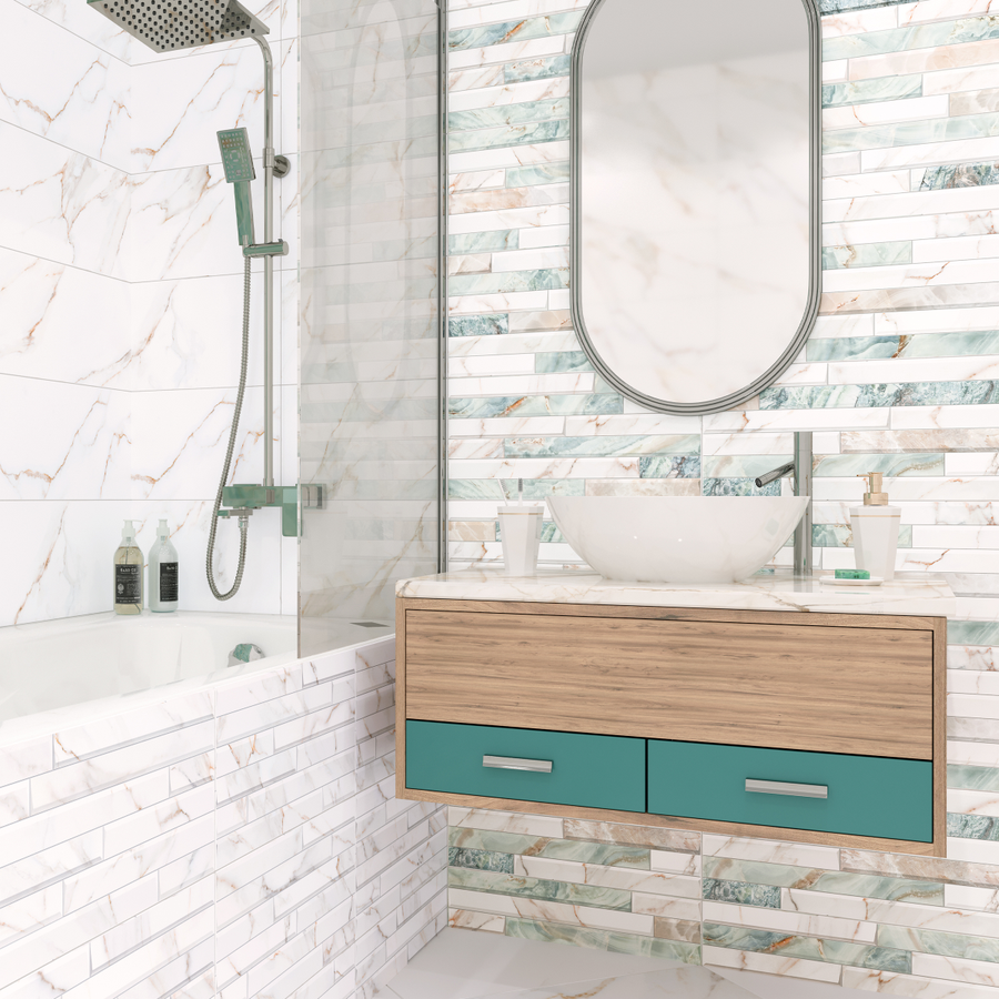 Плитка настенная Alma Ceramica Nevada Многоцв. 24,9X50 см 1,494 м2, превью