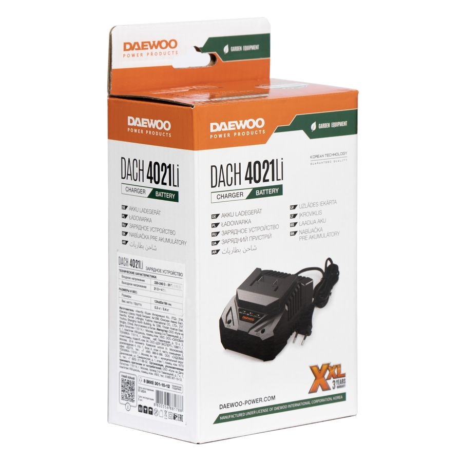 Устройство зарядное DAEWOO Dach 4021li 240В 4Ач, предпросмотр