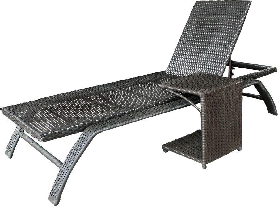 Стол садовый для шезлонга GreenGard 35x35x45 см коричневый, превью