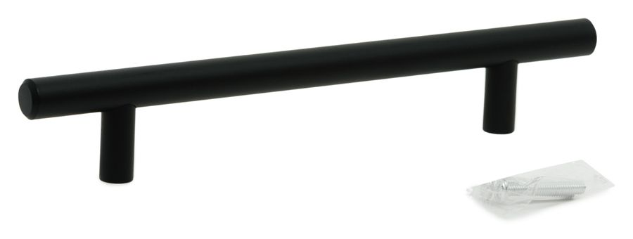 Ручка-рейлинг 128 мм матовый черный KERRON R-3020-128 BL, превью