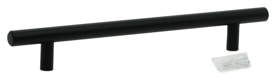 Ручка-рейлинг 160 мм матовый черный KERRON R-3020-160 BL, превью