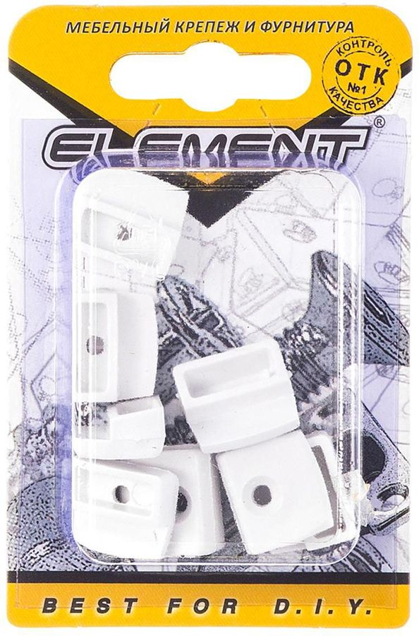 Крепление для зеркала Element белое 8 шт, предпросмотр