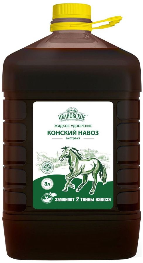Удобрение органическое Ивановское Конский навоз универсальное 3 л, предпросмотр