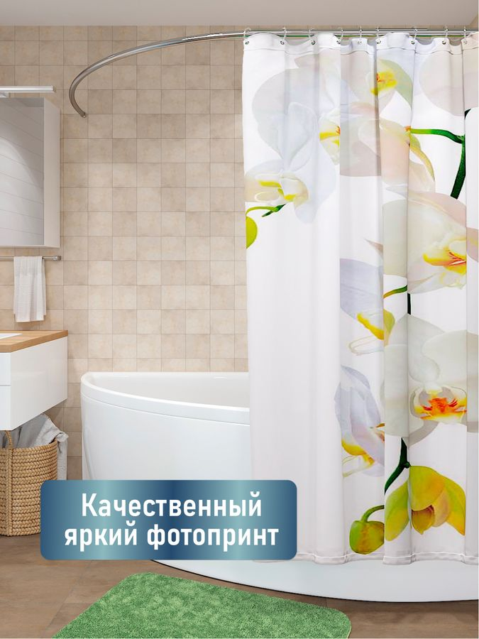 Шторка для ванной Fora Магия 180x180 см, превью