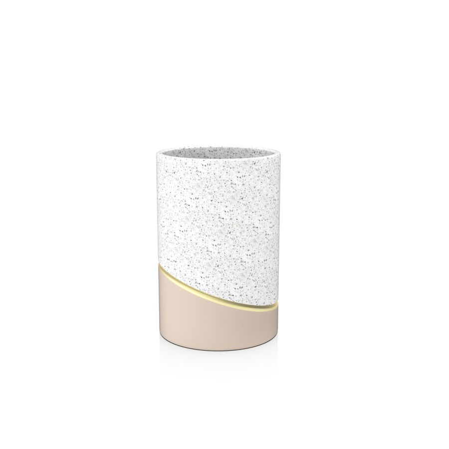 Стакан для зубных щеток настольный Fora TERRAZZO полирезин, превью