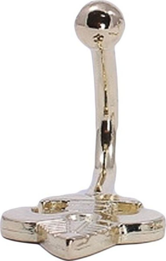 Крючок мебельный Larvij HK1808D Curtain Hook одинарный латунь, превью