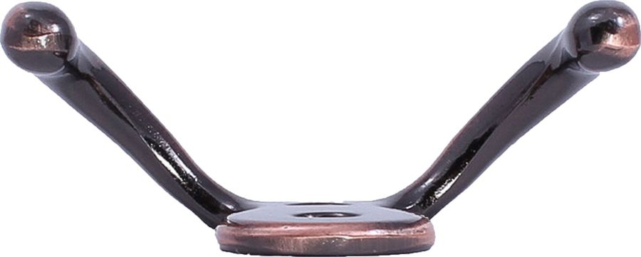 Крючок мебельный Larvij LK0201CU двойной медный, превью