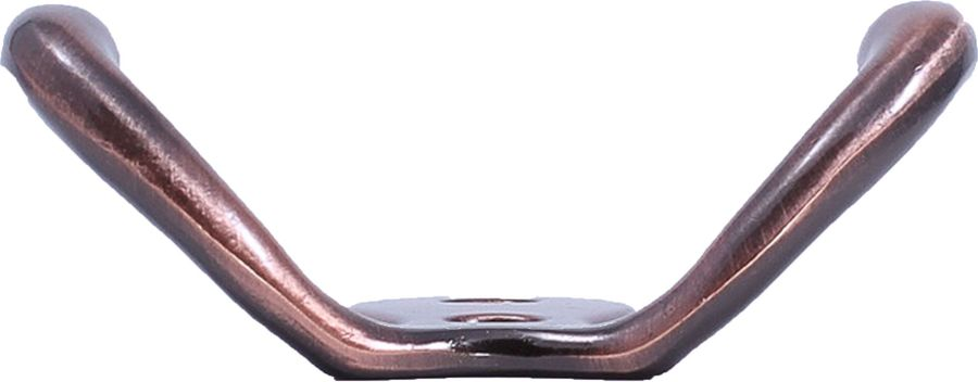 Крючок мебельный Larvij LK0201CU двойной медный, предпросмотр
