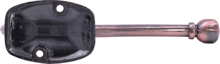Крючок мебельный Larvij LK0405CU двойной медный, предпросмотр
