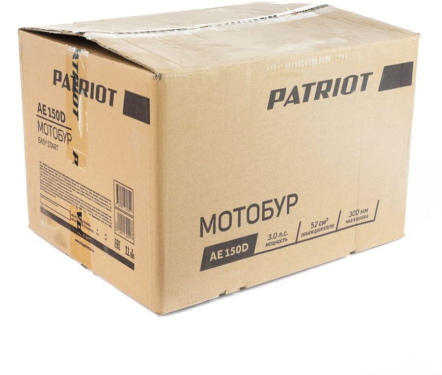 Мотобур бензиновый PATRIOT 3,5лс, PT AE150D, превью