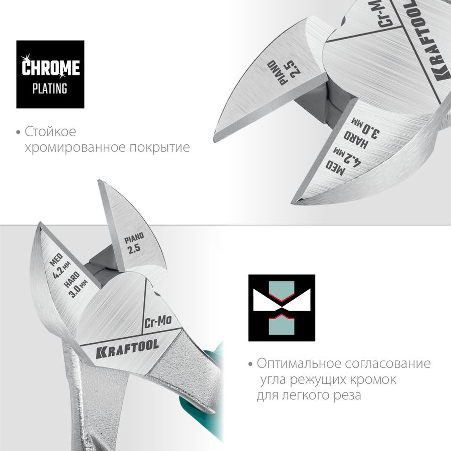 Бокорезы с двухкомпонентной рукояткой KRAFTOOL 200 мм, предпросмотр
