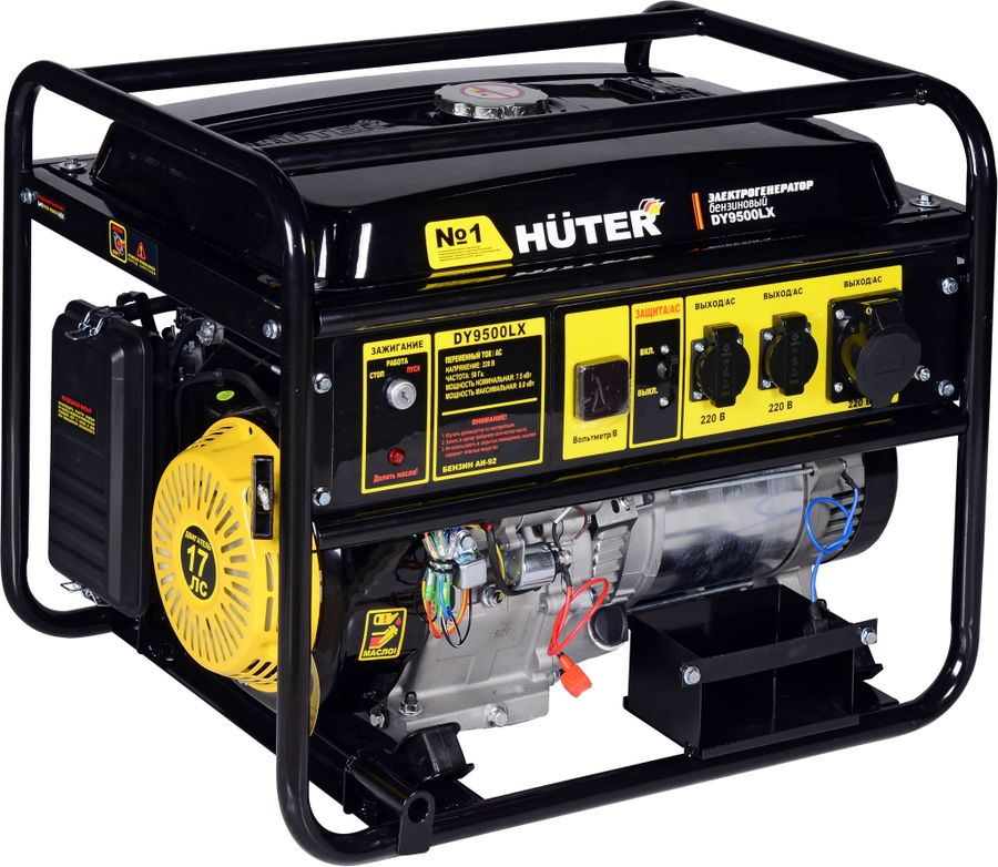Генератор бензиновый HUTER DY9500LX, предпросмотр