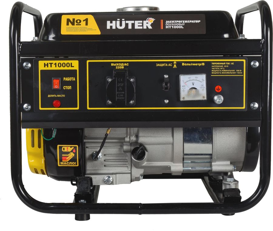 Бензиновый генератор HUTER HT1000L, предпросмотр