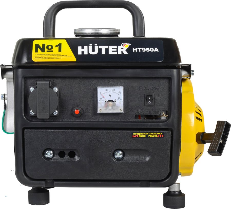 Генератор бензиновый HUTER HT950A 950 Вт, превью