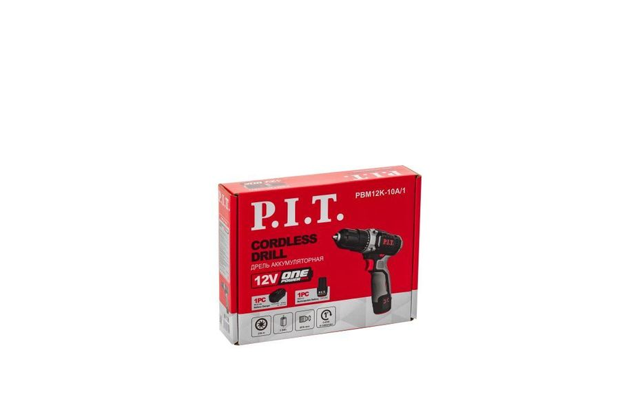 Дрель аккумуляторная P.I.T. PBM12K-10A/2 X-DRIVER 12В с 1 АКБ и З/У, превью