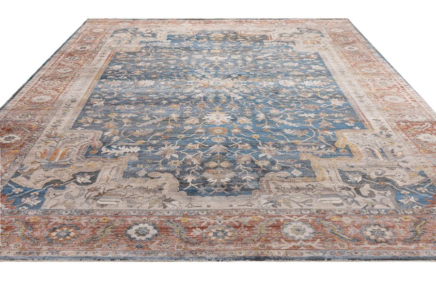Ковёр Турция MAJESTIC 1365A-NAV-RED 2,0x2,9, предпросмотр