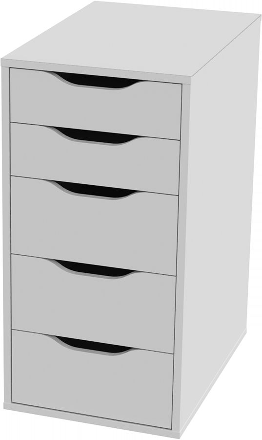 Комод Шведский Стандарт Ингар 5 36x71x53 см, белый, превью