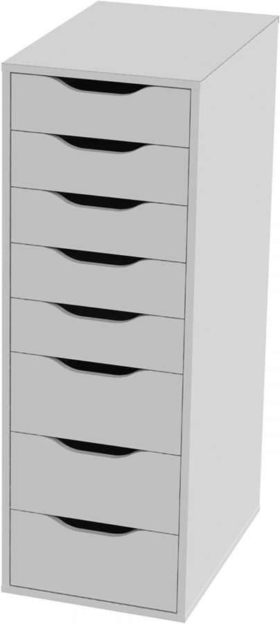 Комод Шведский Стандарт Ингар 8 36x102x53 см, белый, предпросмотр