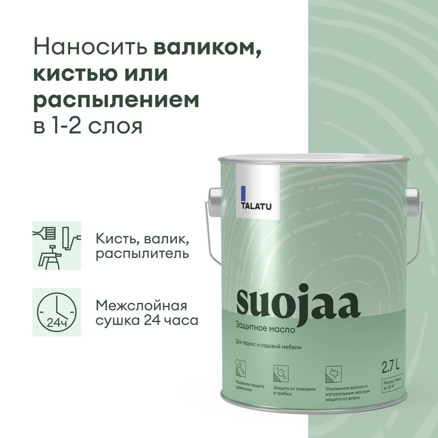 Масло защитное TALATU SUOJAA 2,7 л, превью