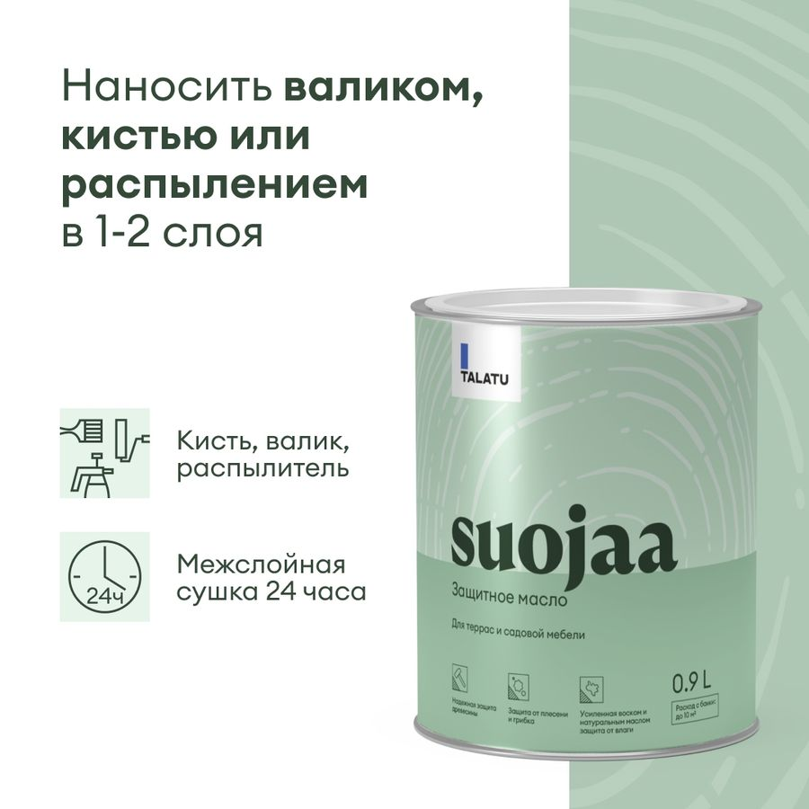Масло защитное TALATU SUOJAA 0,9 л, предпросмотр